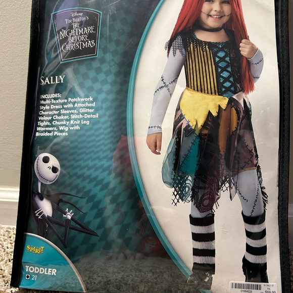 Spirit Halloween: Signature Collection Sally Kids Costume (2T) - Picture 2 of 3